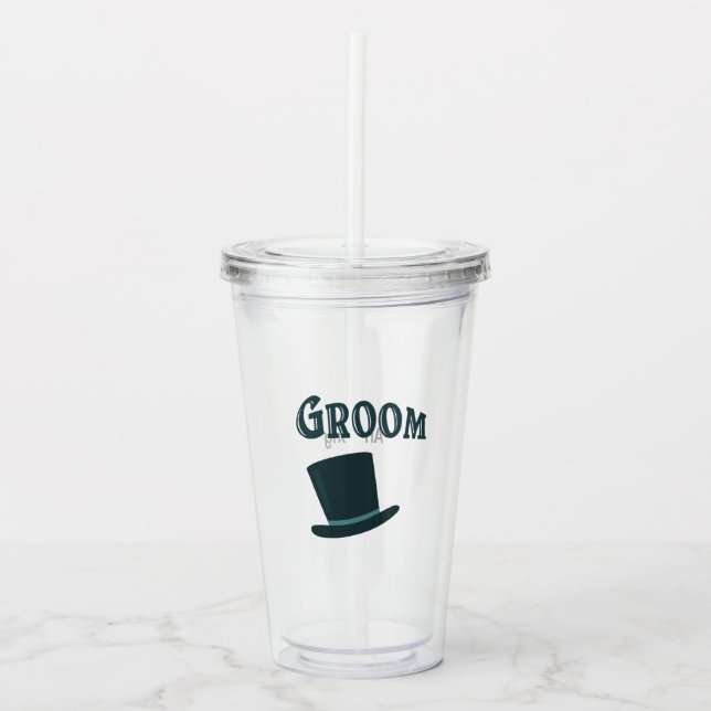 GRUPPE mit Individuelle Name Acryltrinkbecher (Vorderseite)