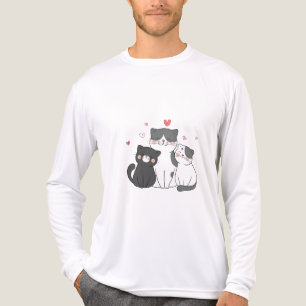 Gruppe niedlicher Katzen   Katzenliebhaber   jetzt Tri-Blend Shirt