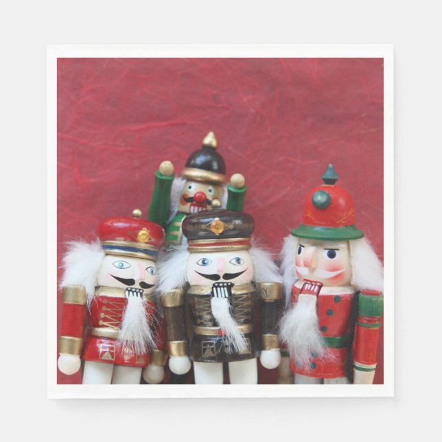 Gruppe "Nutcrackers" in rot Serviette (Vorderseite)