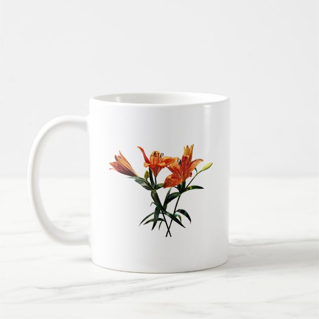 Gruppe Orange Lilies Kaffeetasse (Links)