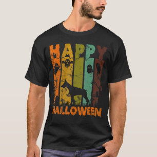 Gruppe Pajamas Matching Halloween Kostüm Retro Dob T-Shirt