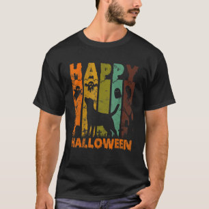 Gruppe Pajamas Matching Halloween Kostüm Retro Lab T-Shirt