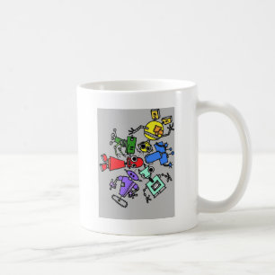 Gruppe Roboter 4 Tasse