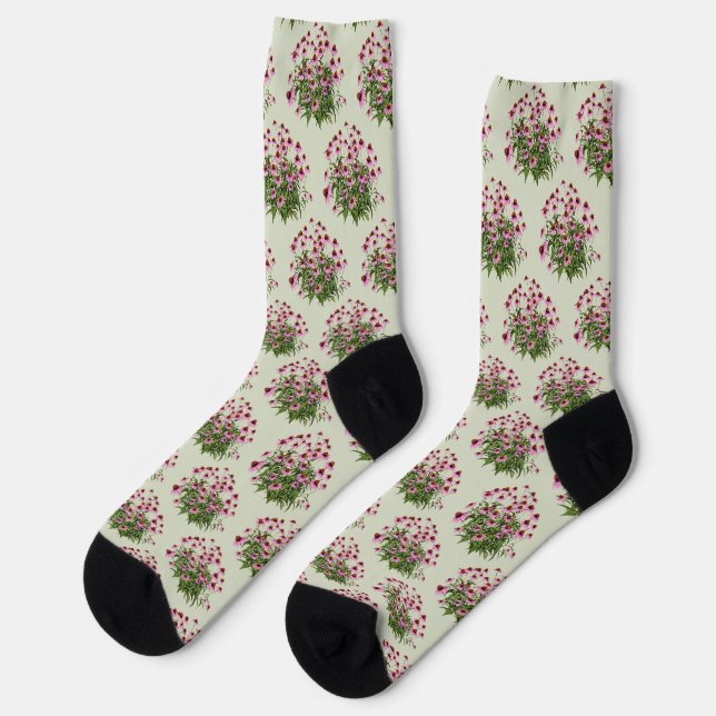 Gruppe rosa Scheinsonnenhüte Socken (Linkes Detail)