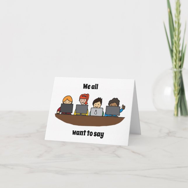 *GRUPPE SAGT* GLÜCKLICH GEBURTSTAG ZU IHNEN! KARTE (Vorderseite)