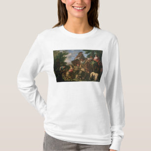Gruppe Schäfer mit einem Pferd T-Shirt