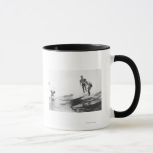 Gruppe Surfer in Honolulu, Hawaii Surfen Tasse