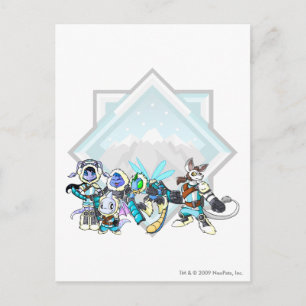 Gruppe Team-Fehlerberge Postkarte