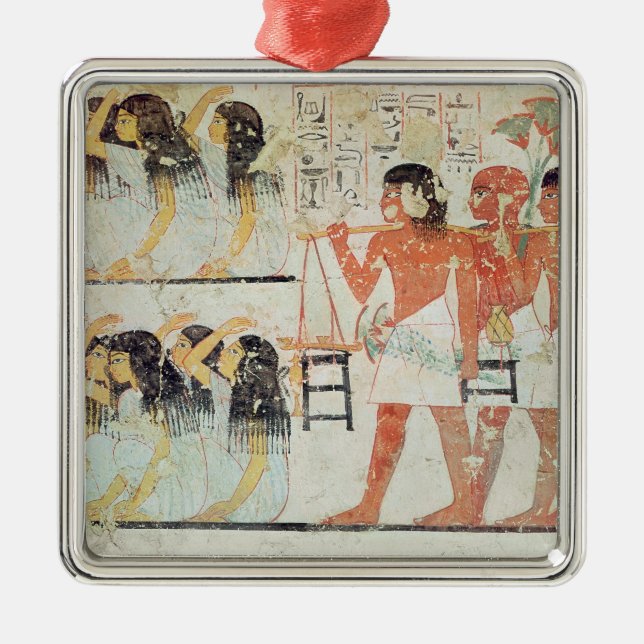 Gruppe Trauernde im Trauerzug Ornament Aus Metall (Vorne)