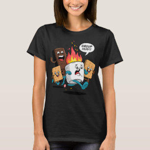 Gruppe Umarmungen Marshmallow Schokolade Jungen Fu T-Shirt
