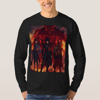 Gruppe von 5 Dämonendrucken T-Shirt