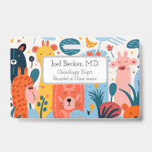 Gruppe von farbenfrohen imaginären Tieren