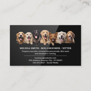 Gruppe von Hunden Visitenkarte