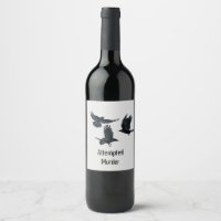 Gruppe von Krähen Murder Birds Schwarze Silhouette