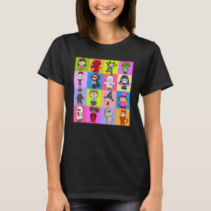 Gruppe von Niedlichen Ghosts Strangercharaktere fü T-Shirt
