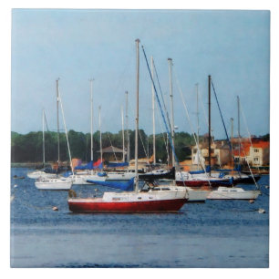 Gruppe von Segelbooten Newport RI Fliese
