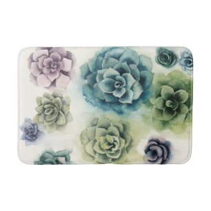 Gruppe von Succulents Badematte