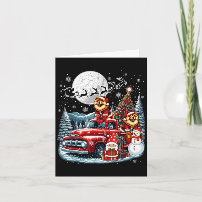 Gruppe Xmas Gnome Snowman Santa Chow Choice auf Ck Karte (Vorderseite)