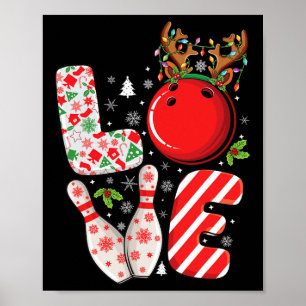Gruppen-Matching Weihnachts-Bowling Ll und Pins We Poster