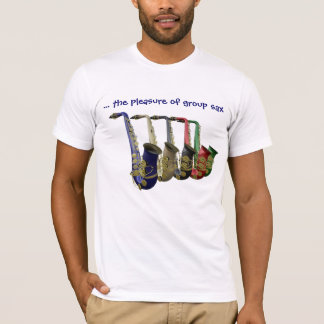 Gruppen-Saxophon-T-Shirt T-Shirt