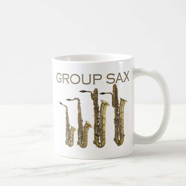 Gruppen-Saxophon Tasse (Rechts)