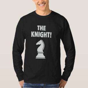 Gruppen-Schachbrett-Outfit und Schachfigur Springe T-Shirt