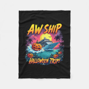 Gruppen Schiff Halloween Reise Familie Kreuzfahrt Fleecedecke