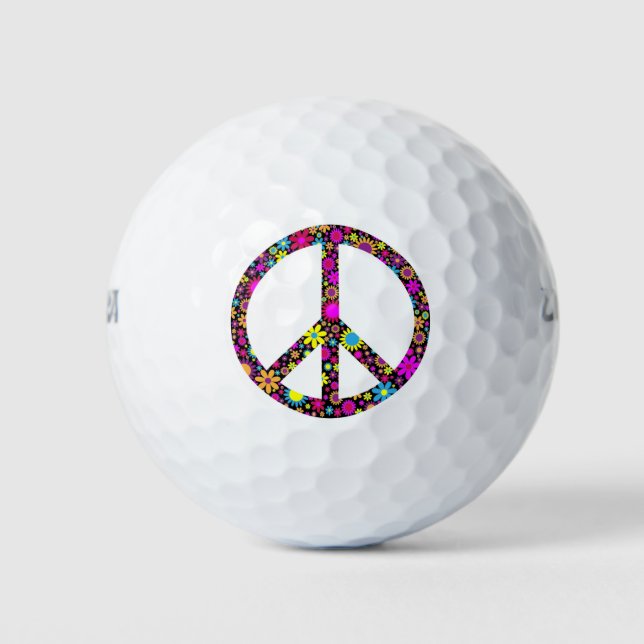 GRUPPENFLORALFRIEDENSSIGNAL GOLFBALL (Vorderseite)