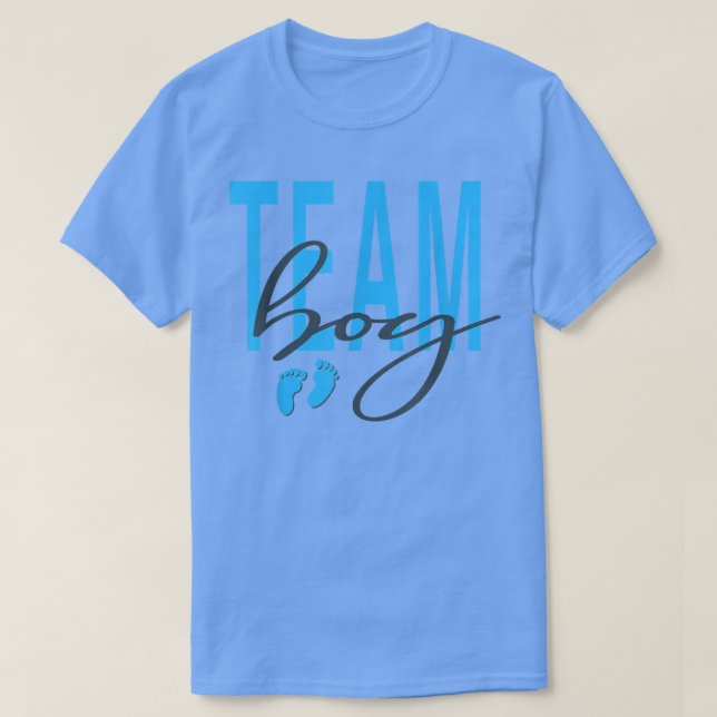 Gruppengeschlecht zeigt Babydusche pink oder blau  T-Shirt (Design vorne)