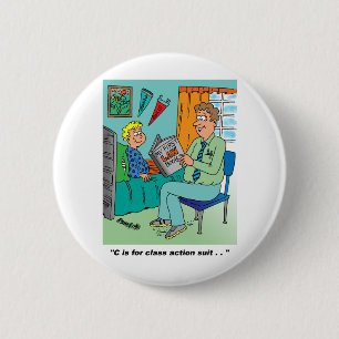 Gruppenklage-Cartoon-Spaß Button