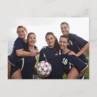 Gruppenporträt Jugendlicher-Fußballspieler