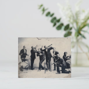 Gruppenporträt von Vaudeville-Musikern, 1920 Postkarte