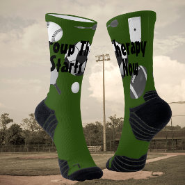 Gruppentherapie beginnt jetzt mit grüner Schwarzty Socken