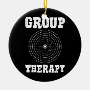 Gruppentherapie Pro Guns Besitzer Shooting Range T Keramik Ornament