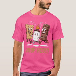Gruppenumarmung S'mores Marshmallow Schokolade Cam T-Shirt