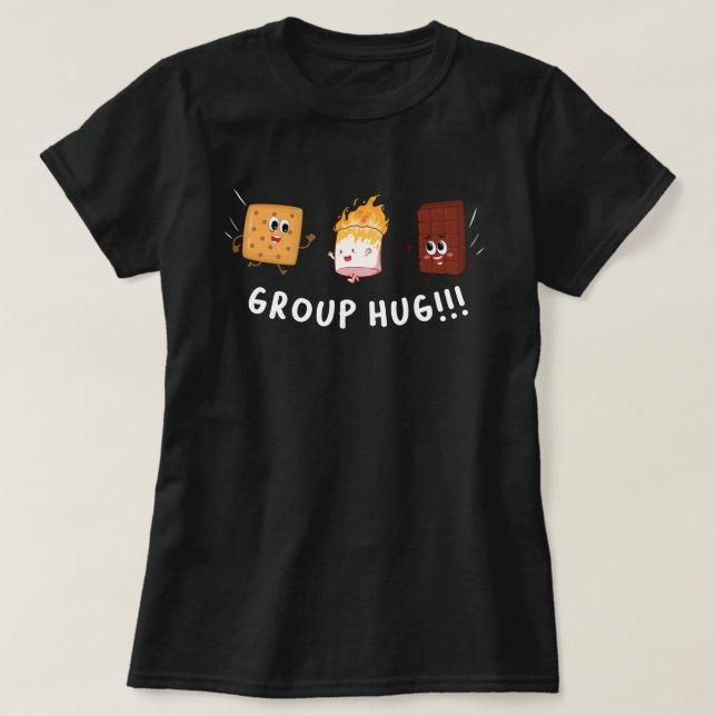 Gruppenumarmung T-Shirt (Design vorne)