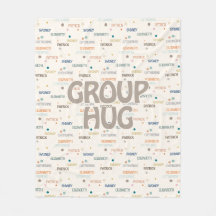 Gruppenumarmung von mehreren 3-4 Namen zum bessere