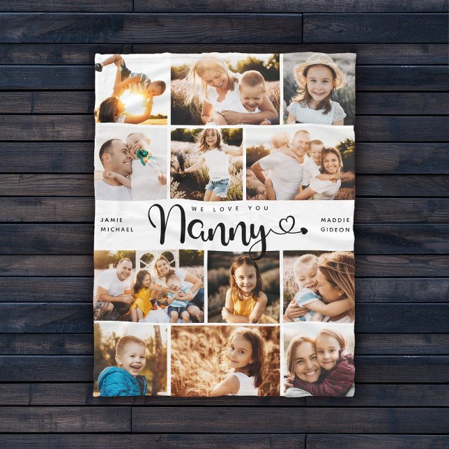 Gruscha Wir Liebe Sie hören Moderne FotoCollage Fleecedecke (Von Creator hochgeladen)