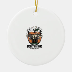 Grusel Apfel-Shirt Vintage Gruselige Obstgarten Na Keramik Ornament