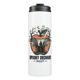 Grusel Apfel-Shirt Vintage Gruselige Obstgarten Na Thermosbecher