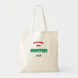 Grusel Aufruf an alle Monster Süßes oder Saures Tragetasche
