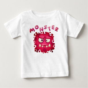 Grusel-Ausdrücke Lustige Monster-Gesichter Baby-T- Baby T-shirt