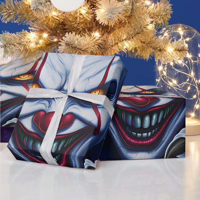 Grusel-Clown-Geschenkpapier Geschenkpapier (Feiertage)