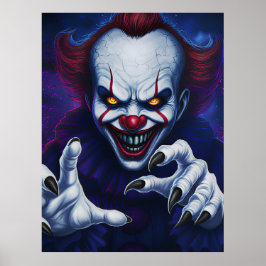 Grusel-Clown-Plakat Poster