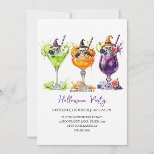 Grusel- Cocktailparty Halloween Einladung