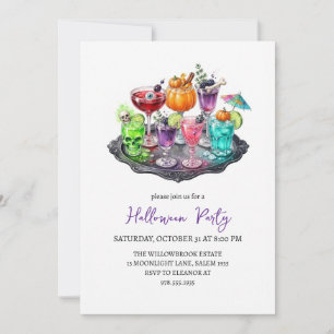 Grusel- Cocktailparty Halloween Einladung