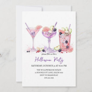 Grusel- Cocktailparty Halloween Einladung