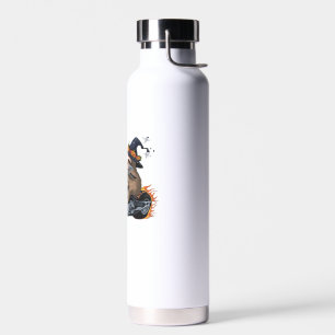 Grusel-Faultier-Motorradfahrt Halloween-Biker-Spaß Trinkflasche