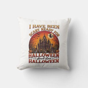 Grusel Fertig Halloween Verzaubertes Schloss Hexe Kissen
