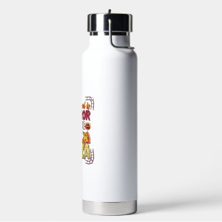 Grusel-Film-Pizza-Halloween-Kürbis-Totenkopf-Schei Trinkflasche
